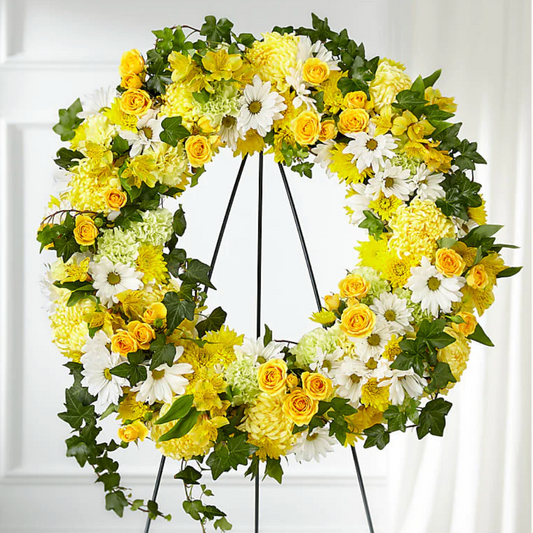 Golden Remembrance Wreath 201