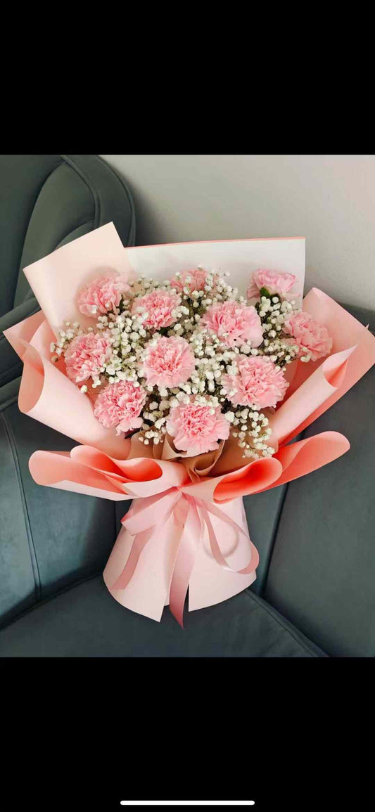 Mother day-Pink Love 母亲节康乃馨花束