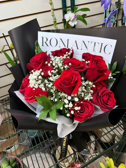 情人节红玫瑰 Red Rose Valentine's Bouquet Chinatown